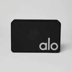Uplifting Yoga Block - Black/Silver