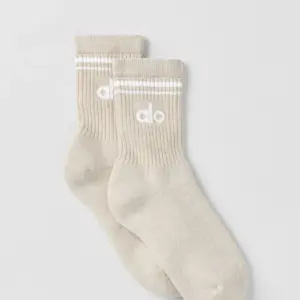 Unisex Half-Crew Throwback Sock - Oatmeal Heather/White