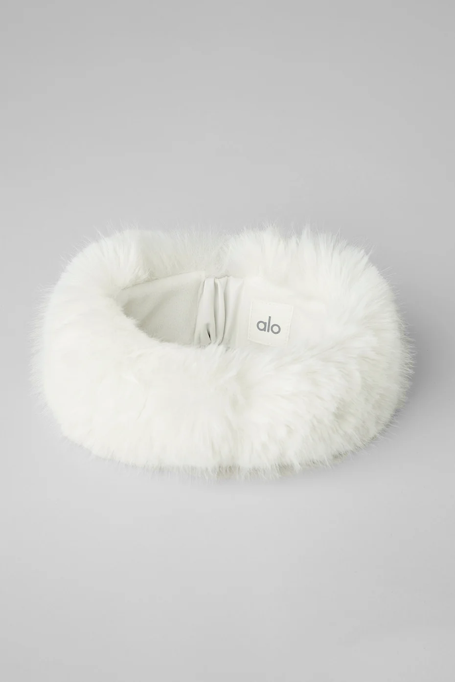 Opulent Faux Fur Wintersun Headband - Ivory - Image 2