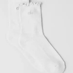 Women's Lettuce Edge Sock - White