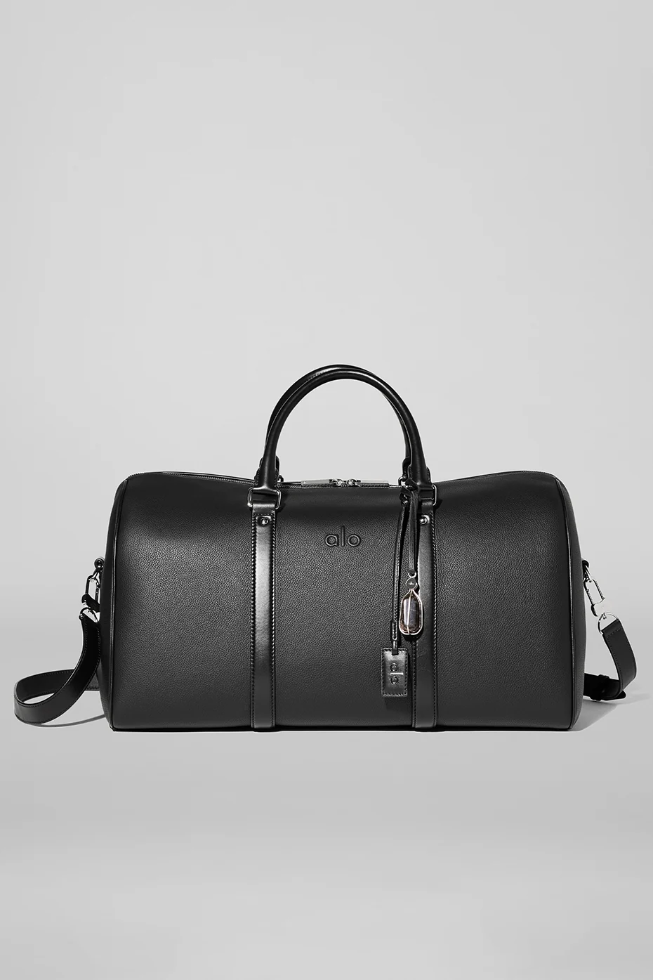 ALO Voyage Duffle - Black Leather - Image 2