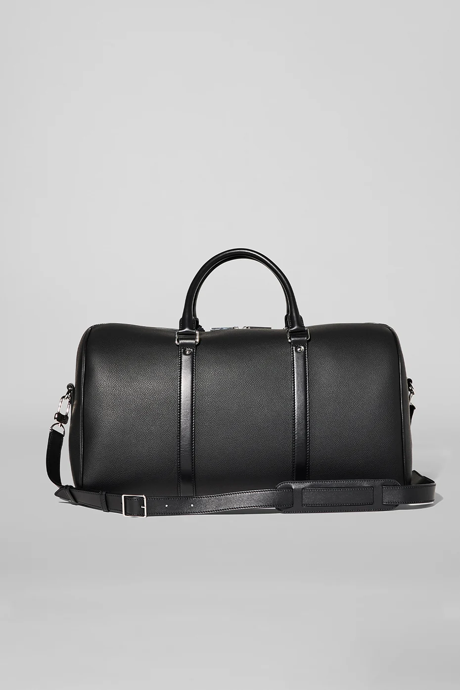 ALO Voyage Duffle - Black Leather - Image 4