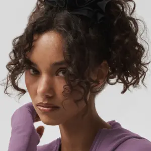 Mesh Sweet Nothing Oversize Scrunchie - Black