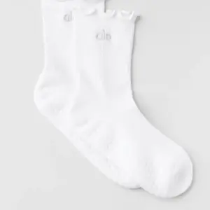 Lettuce Edge Grip Sock - White