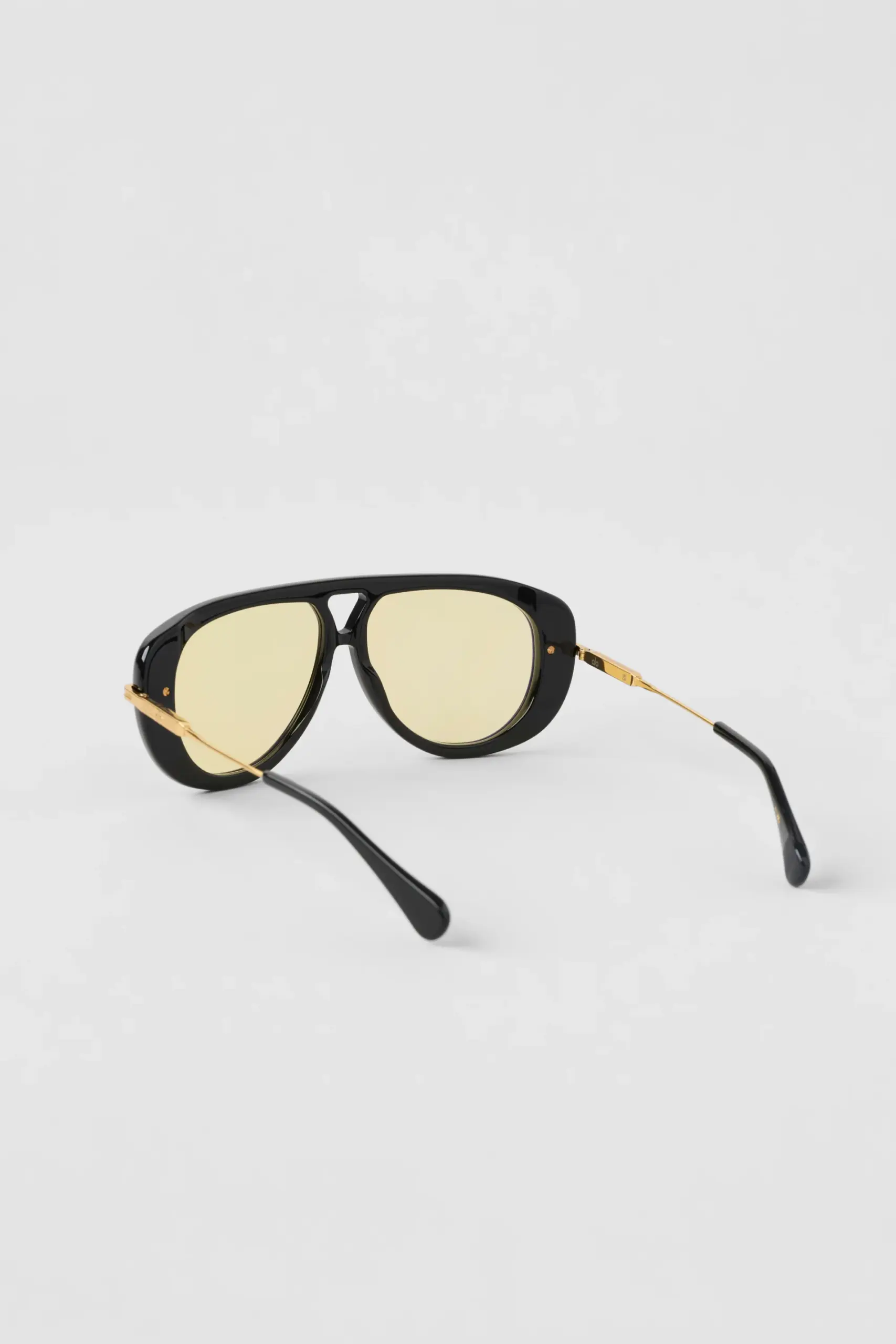 ALO Aviator Sunglasses - Black/Yellow - Image 3