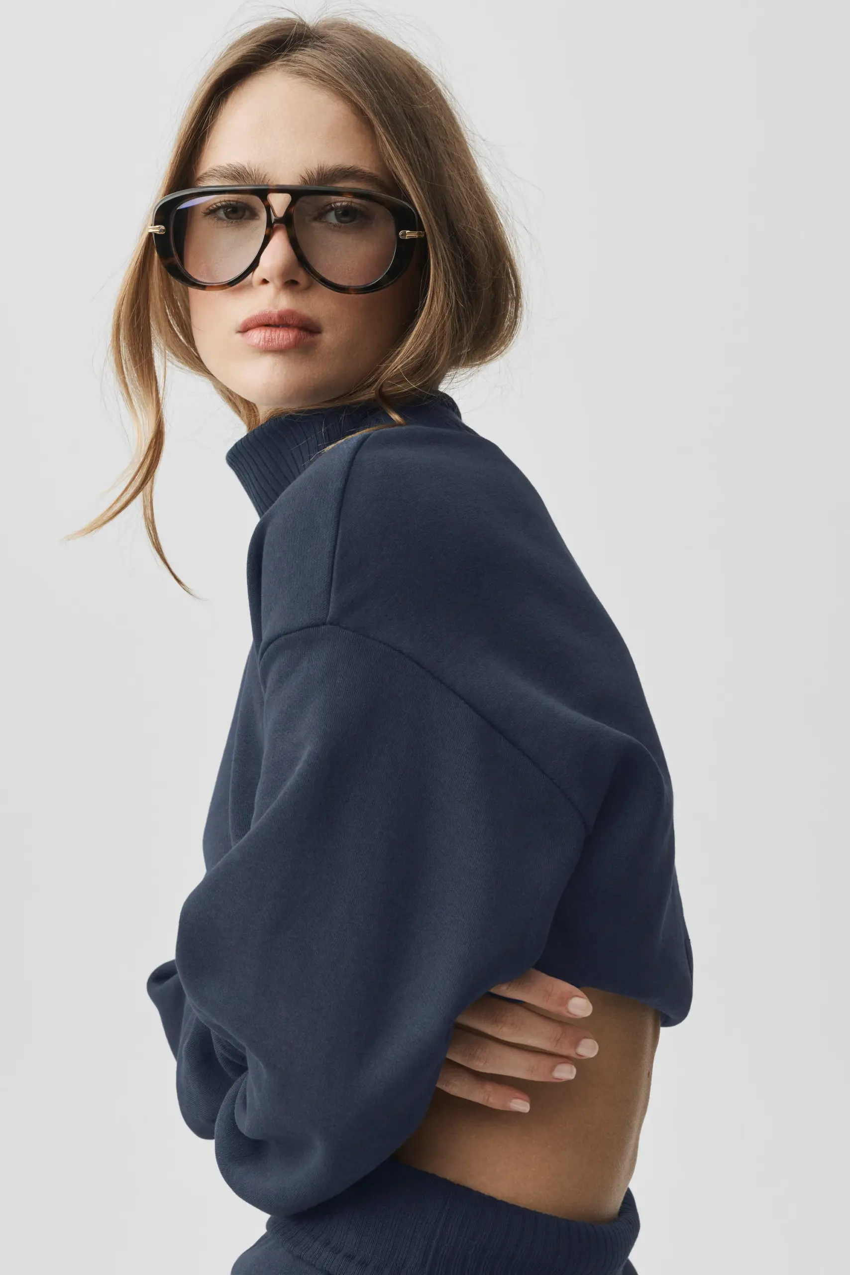 ALO Aviator Sunglasses - Tortoise/Blue - Image 2