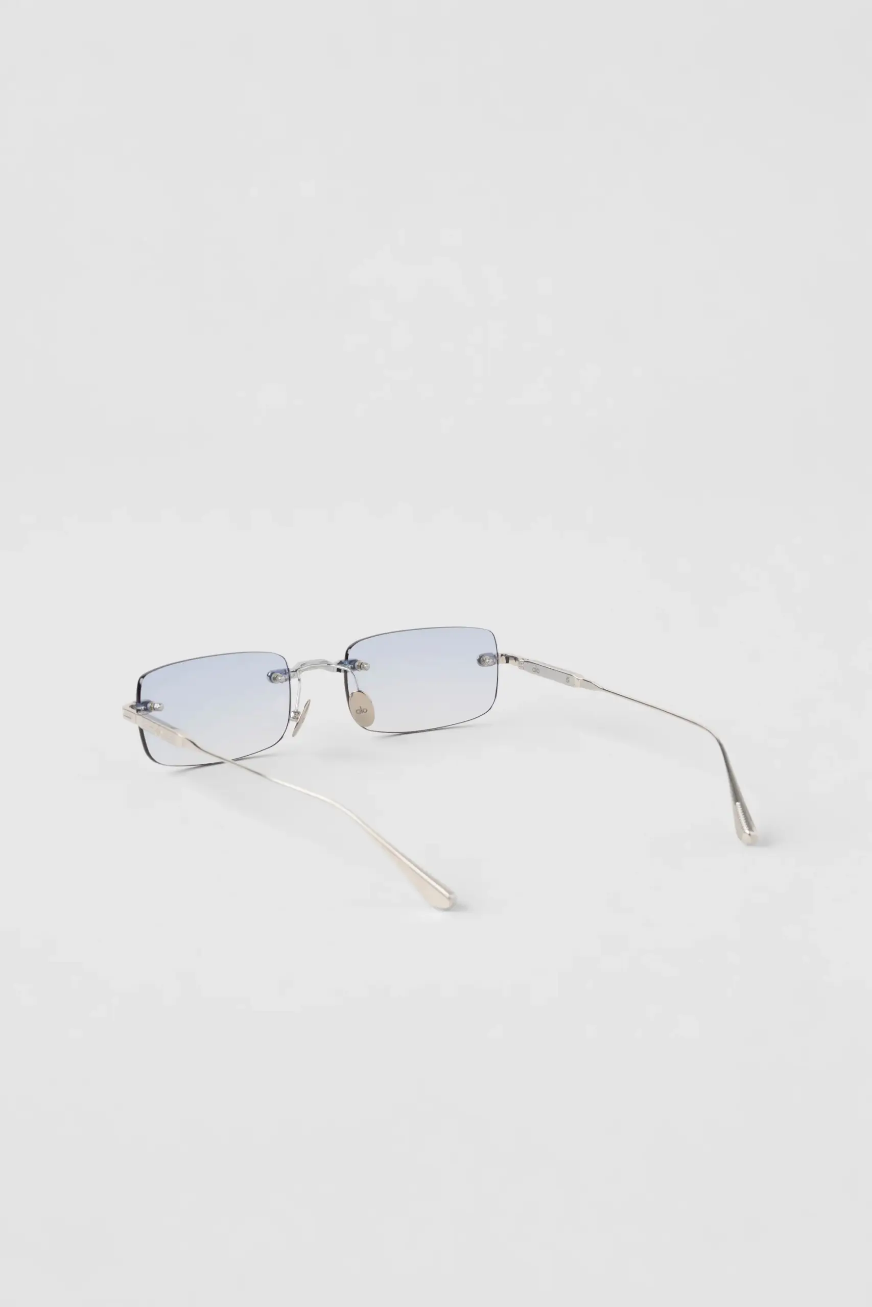 ALO Wire Frame Sunglasses - Chrome/Blue Gradient - Image 3