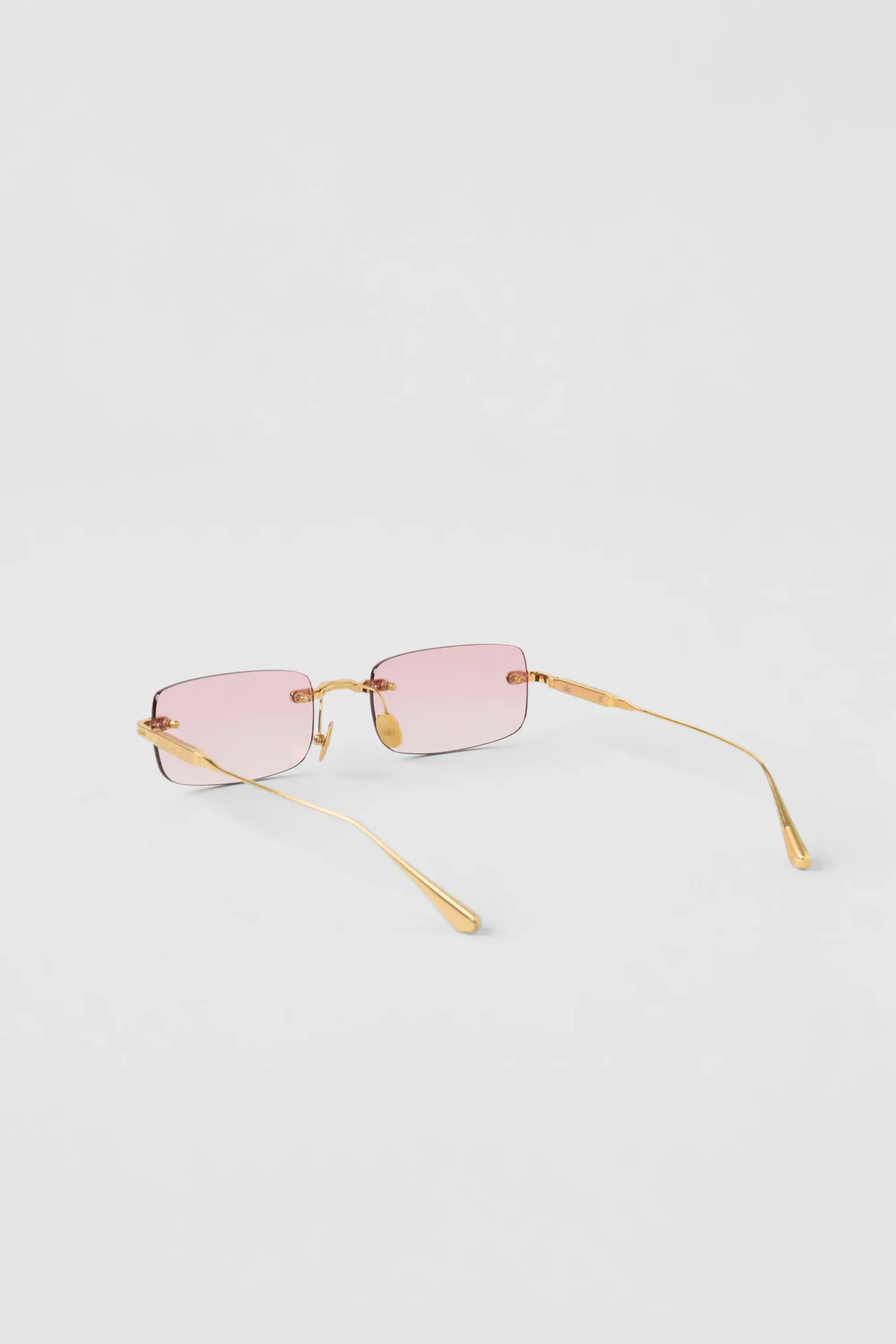 ALO Wire Frame Sunglasses - Gold/Pink Gradient - Image 3