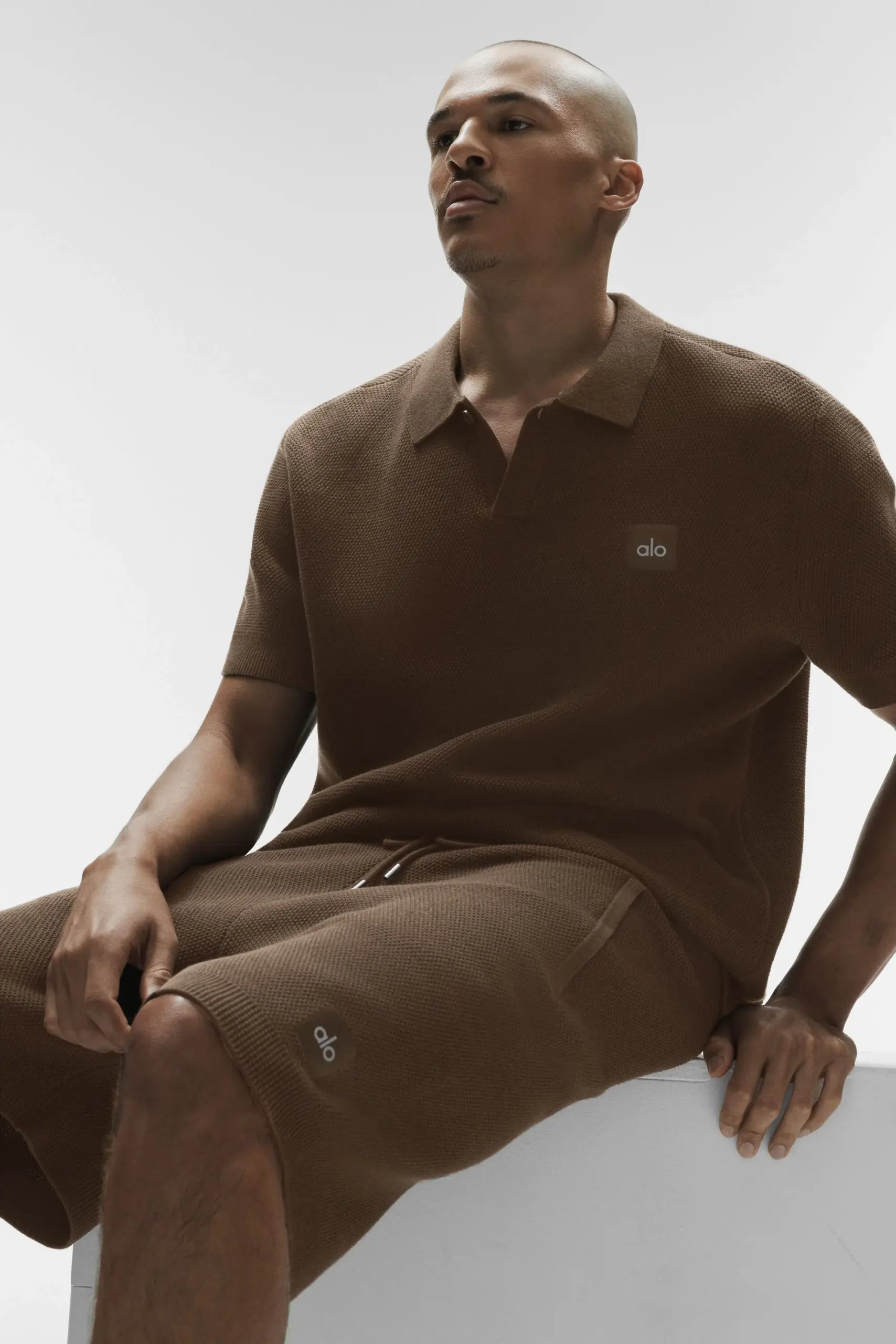 Sports Club Sweater Knit Polo - Espresso - Image 5