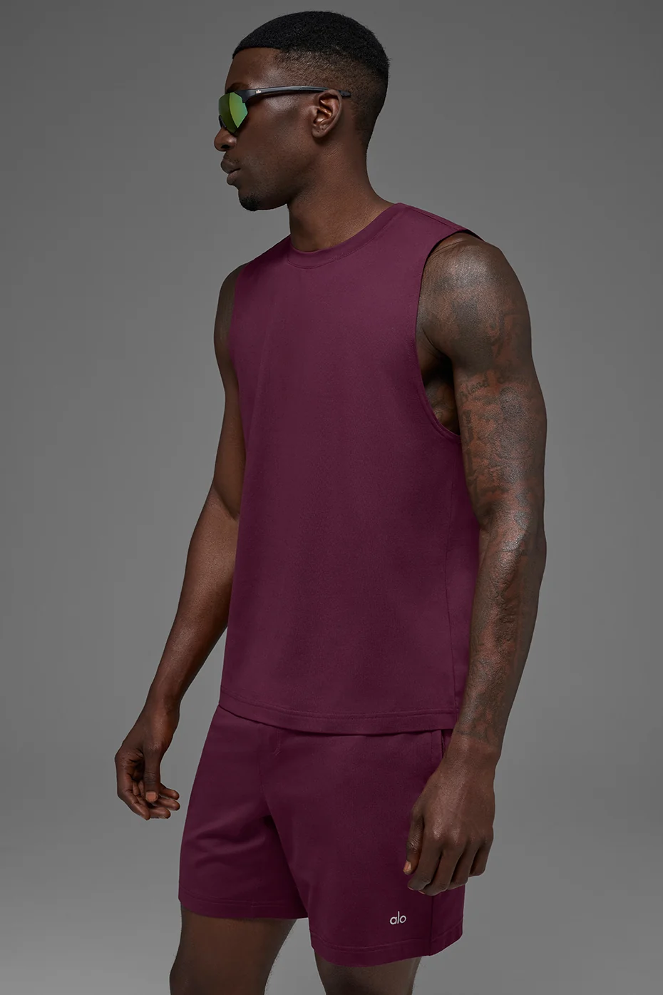 Conquer Muscle Tank - Burgundy - Image 4