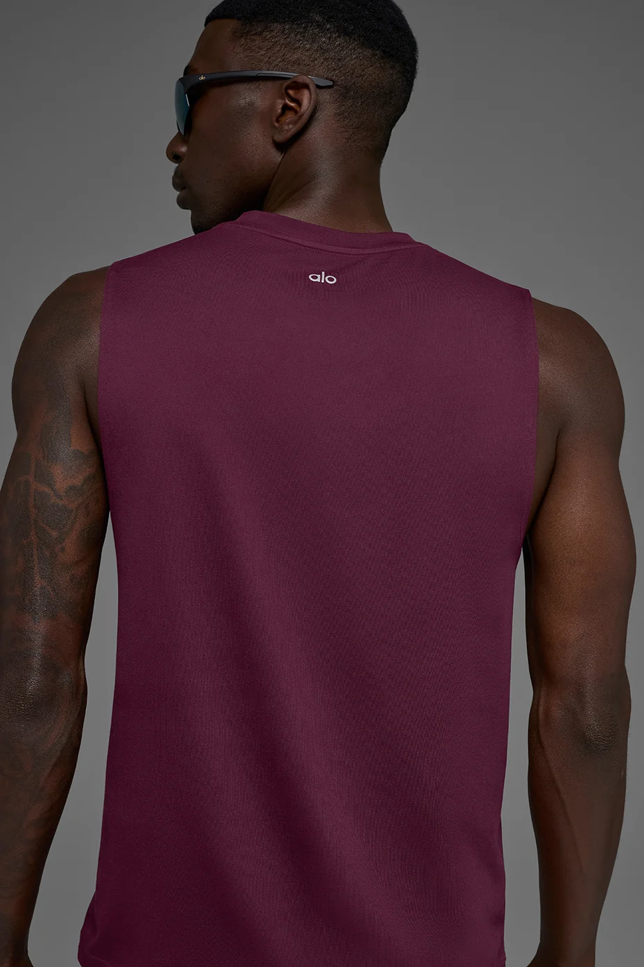 Conquer Muscle Tank - Burgundy - Image 3
