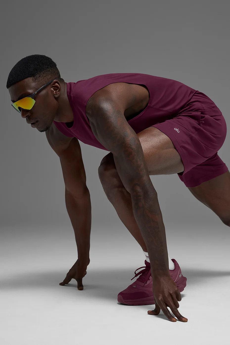 Conquer Muscle Tank - Burgundy - Image 5