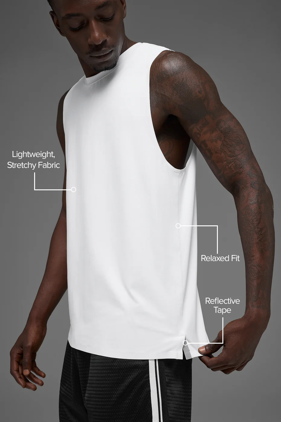 Idol Muscle Tank - White - Image 2