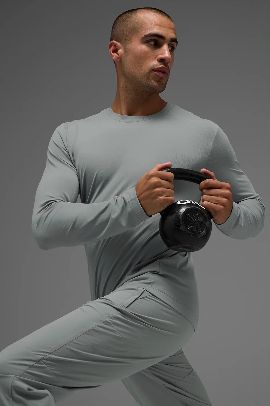Conquer Reform Crewneck Long Sleeve - Lunar Grey - Image 4