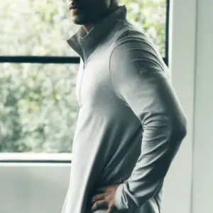 Conquer 1/4 Zip Reform Long Sleeve - Athletic Heather Grey