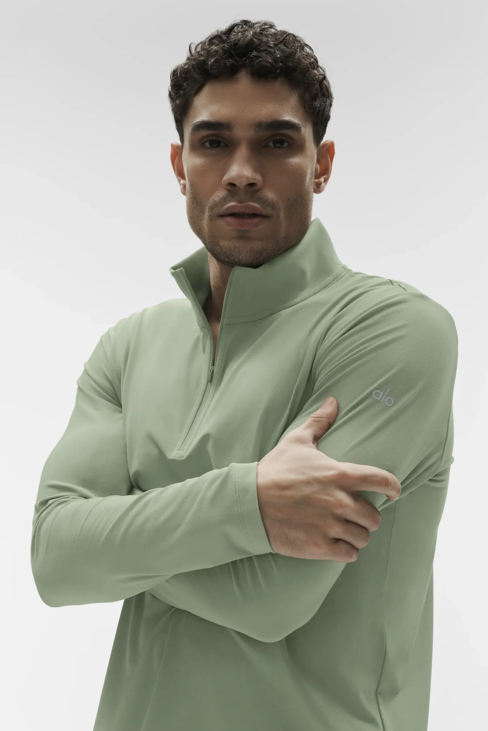 Conquer 1/4 Zip Reform Long Sleeve - Dune Grass - Image 2
