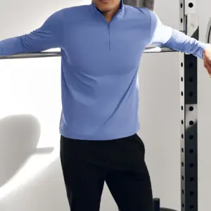 Conquer 1/4 Zip Reform Long Sleeve - Provence Blue