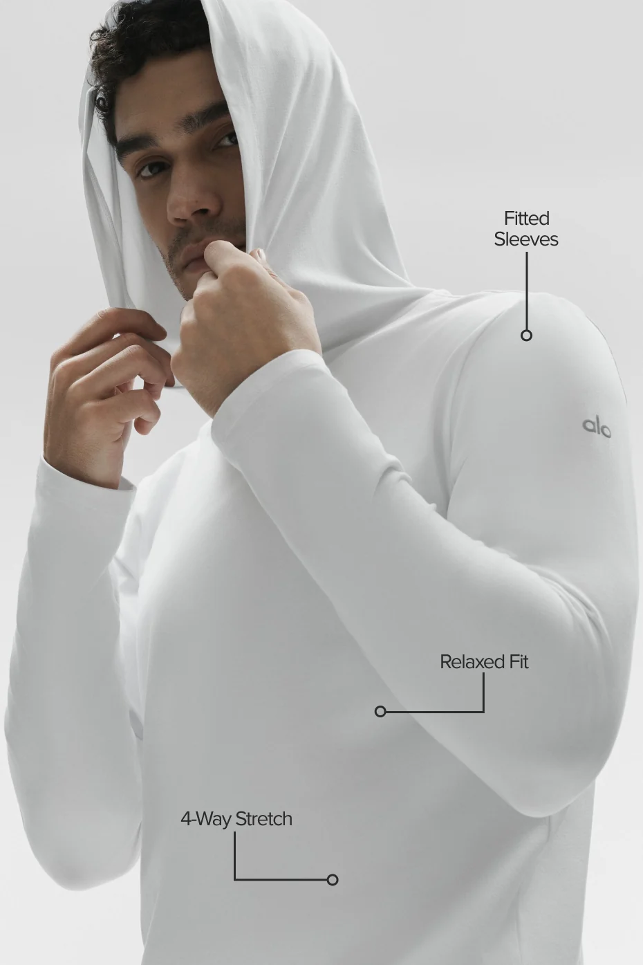 Conquer Reform Long Sleeve With Hood - White - Image 2