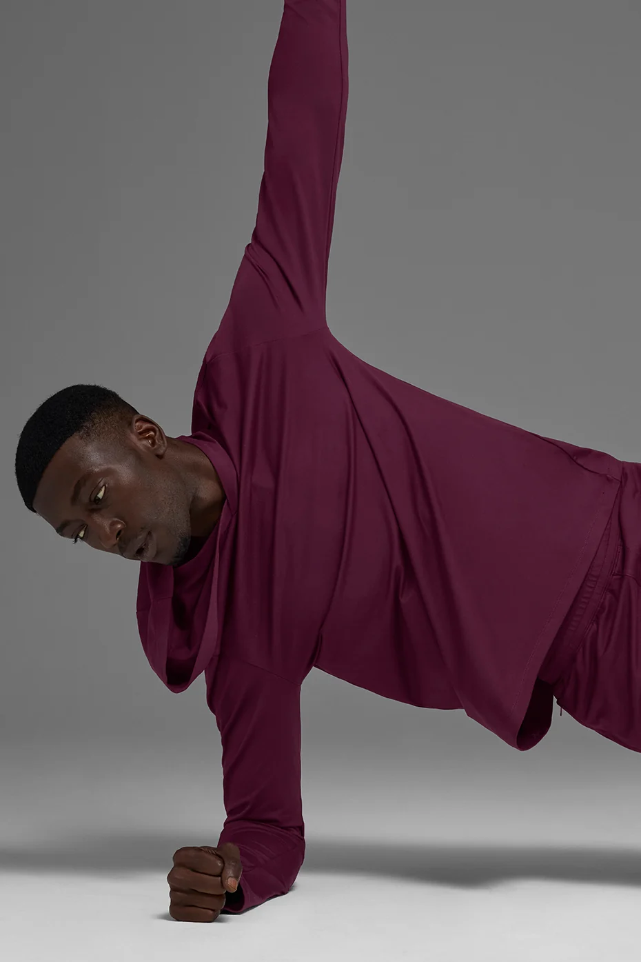 Conquer Reform Long Sleeve With Hood - Burgundy - Image 5