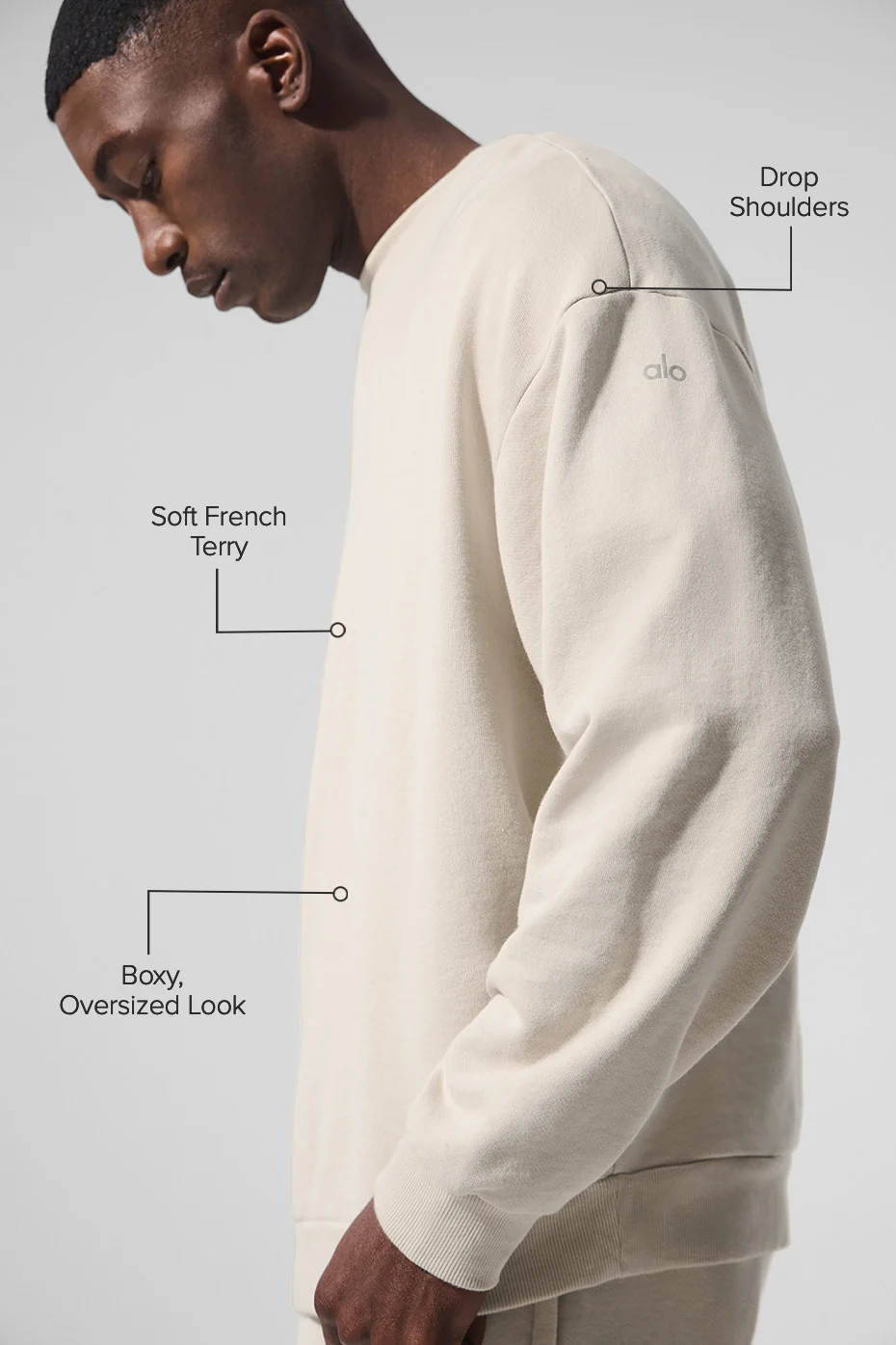 Chill Crew Neck Pullover - Bone - Image 2