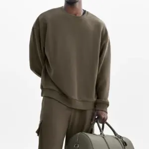 Chill Crew Neck Pullover - Olive Tree