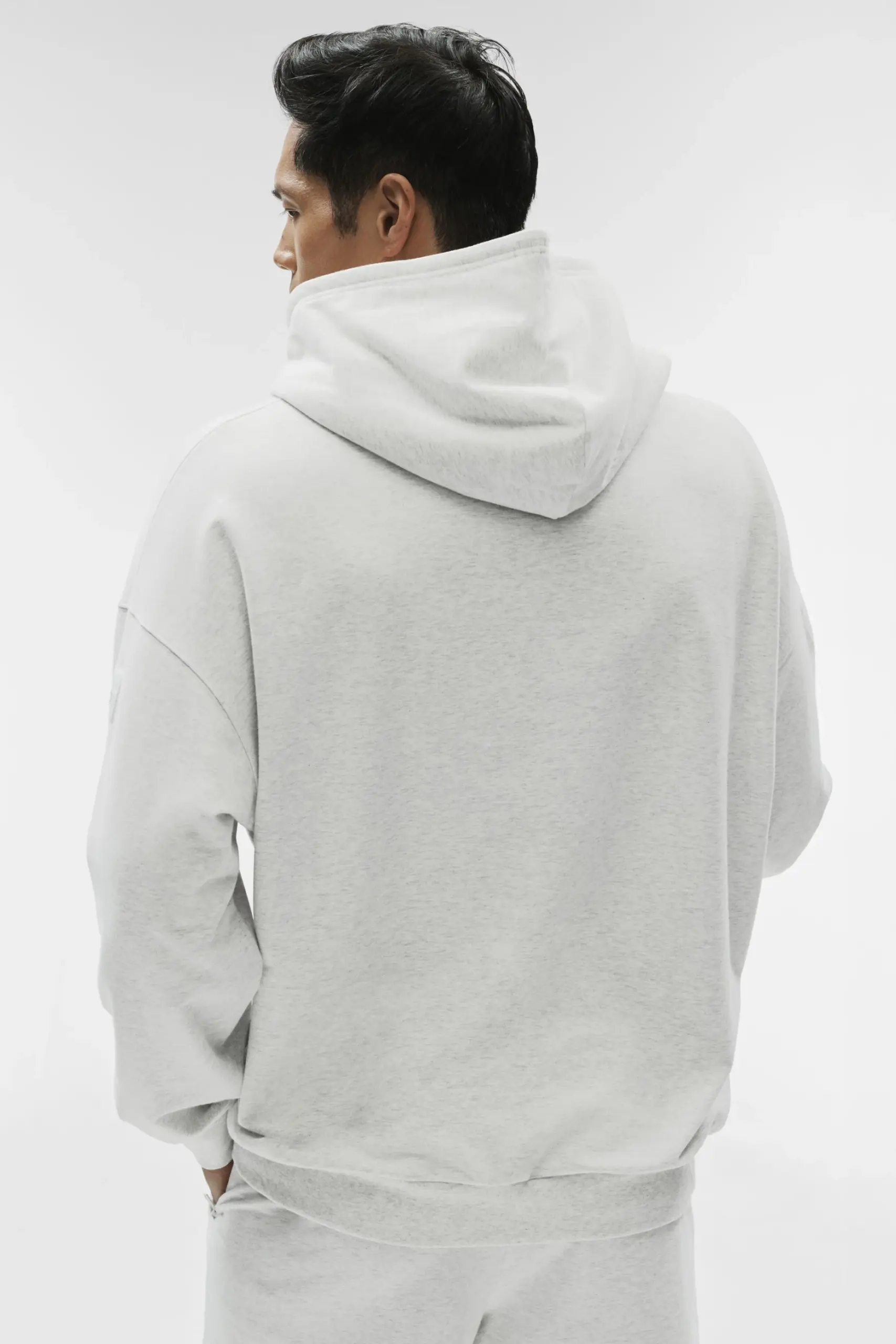 Double Take Hoodie - White Heather - Image 2