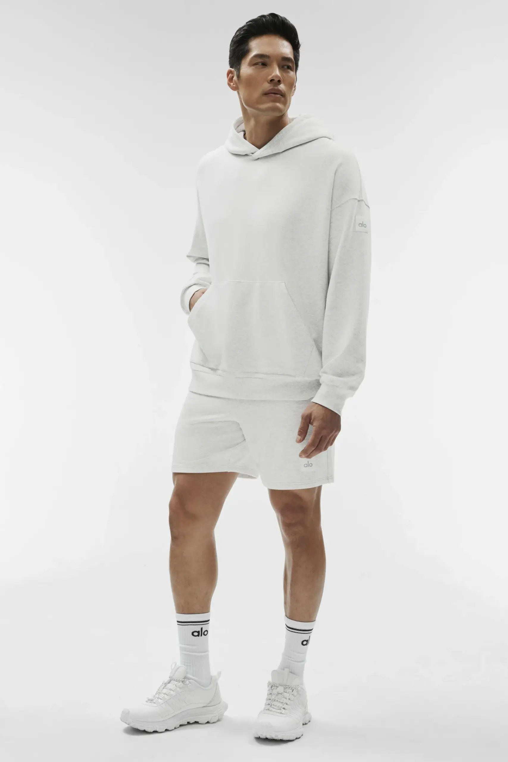 Double Take Hoodie - White Heather - Image 5
