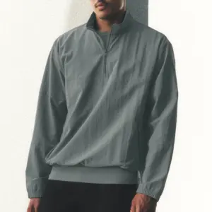 Light Weight Takeaway Track Pullover - Monument