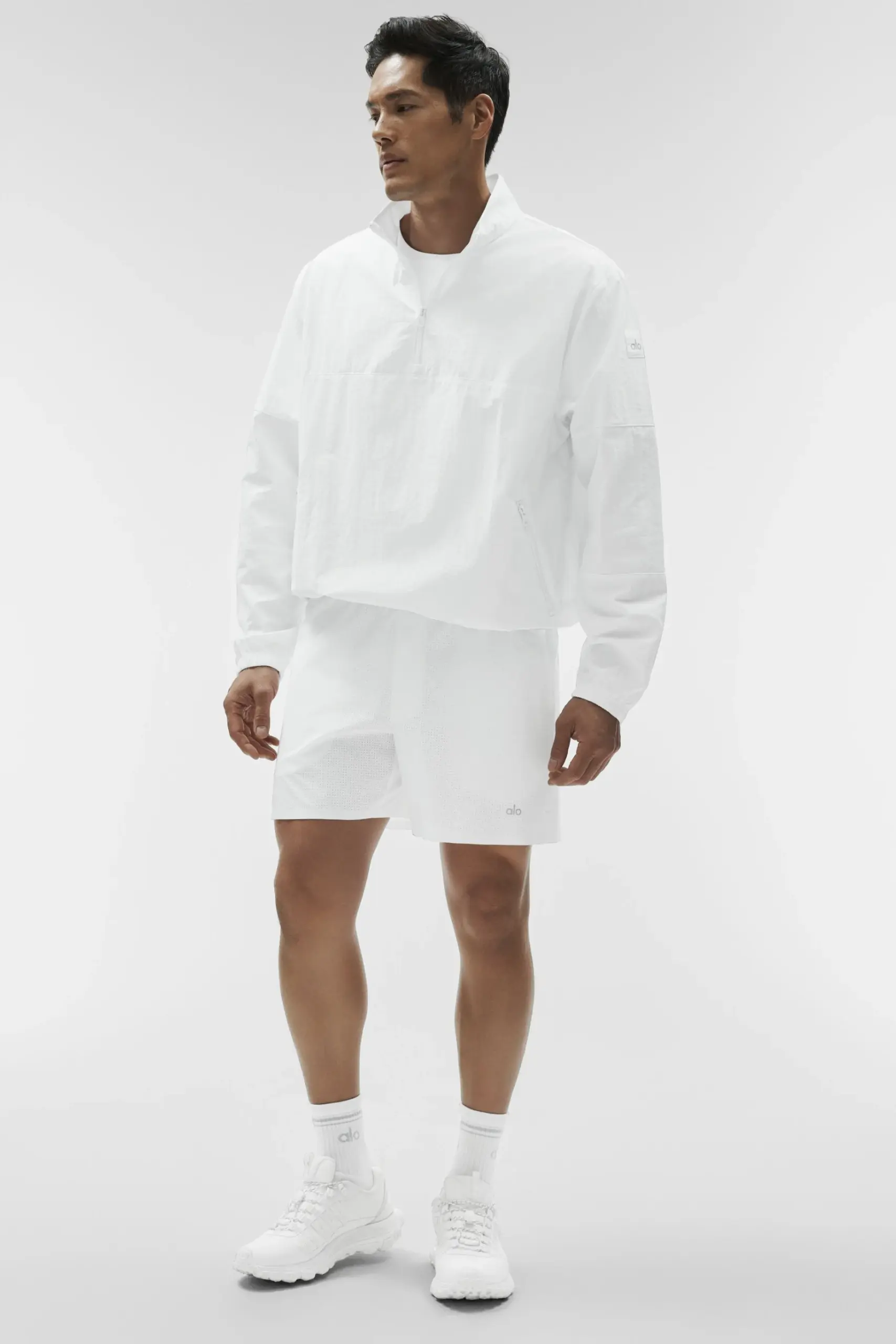 Light Weight Takeaway Track Pullover - White - Image 6