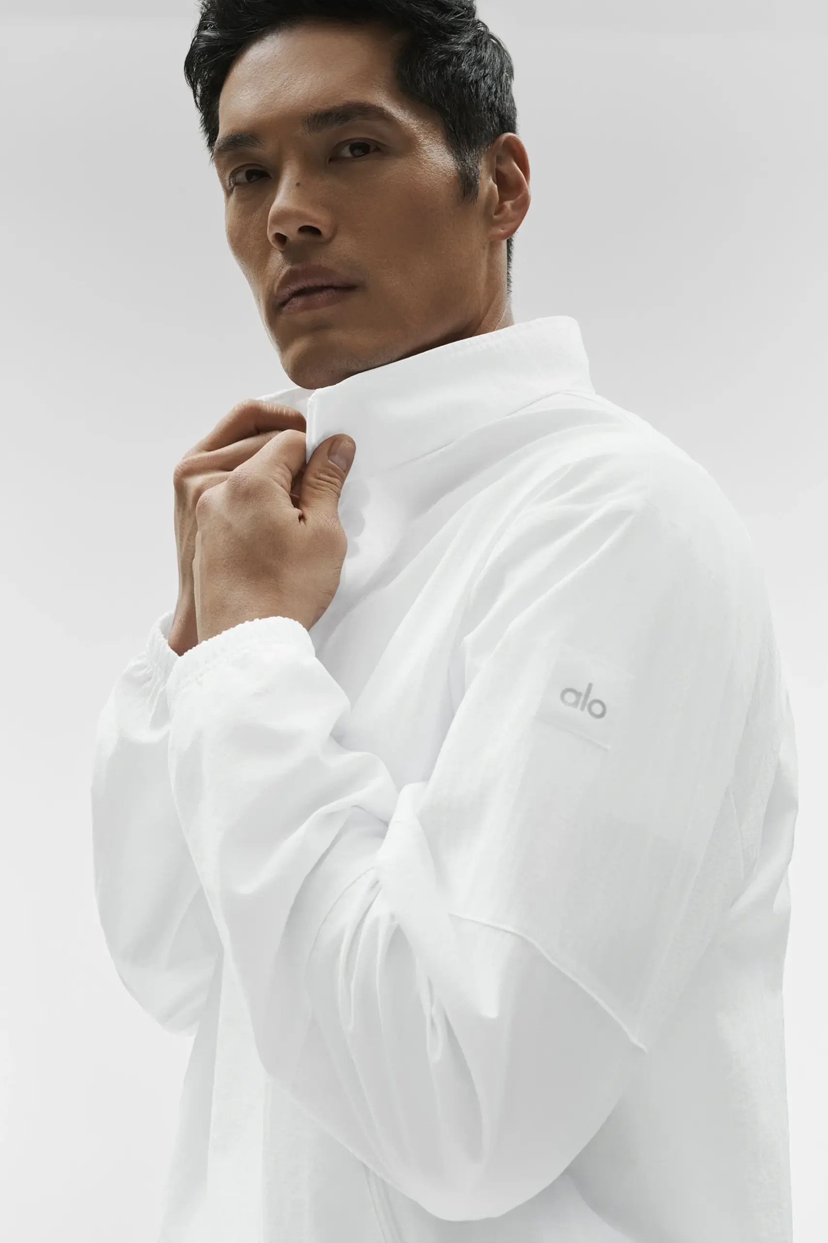 Light Weight Takeaway Track Pullover - White - Image 5