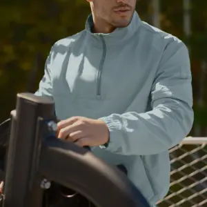 Light Weight Takeaway Track Pullover - Desert Sage