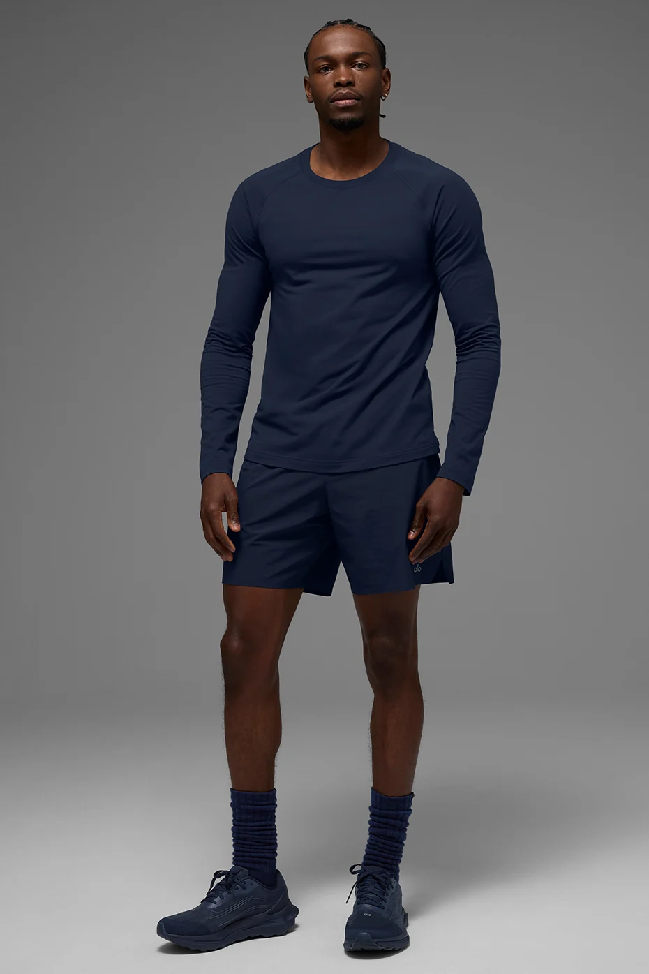ALO Vapor Crewneck Long Sleeve - Navy - Image 4