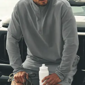 Double Take Long Sleeve 1/4 Zip - Monument
