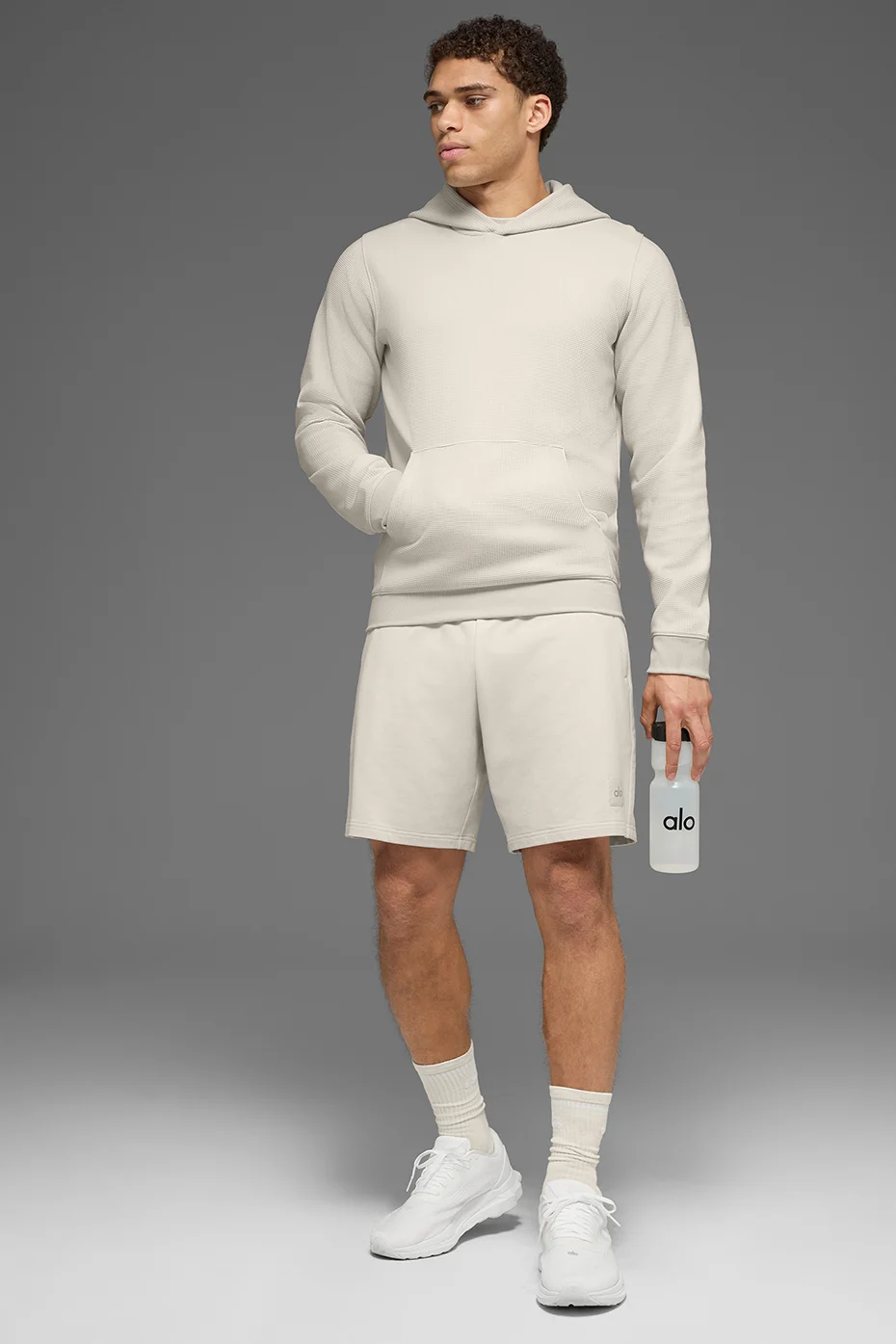 Waffle Lounge Hoodie - Bone - Image 5