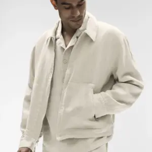 Linen Days Full Zip Jacket - Bone