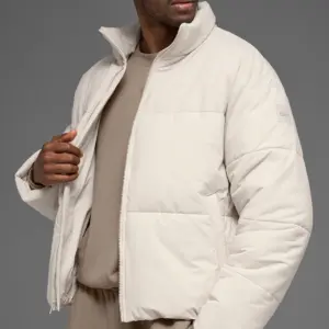 Stretch Woven Street Puffer - Bone
