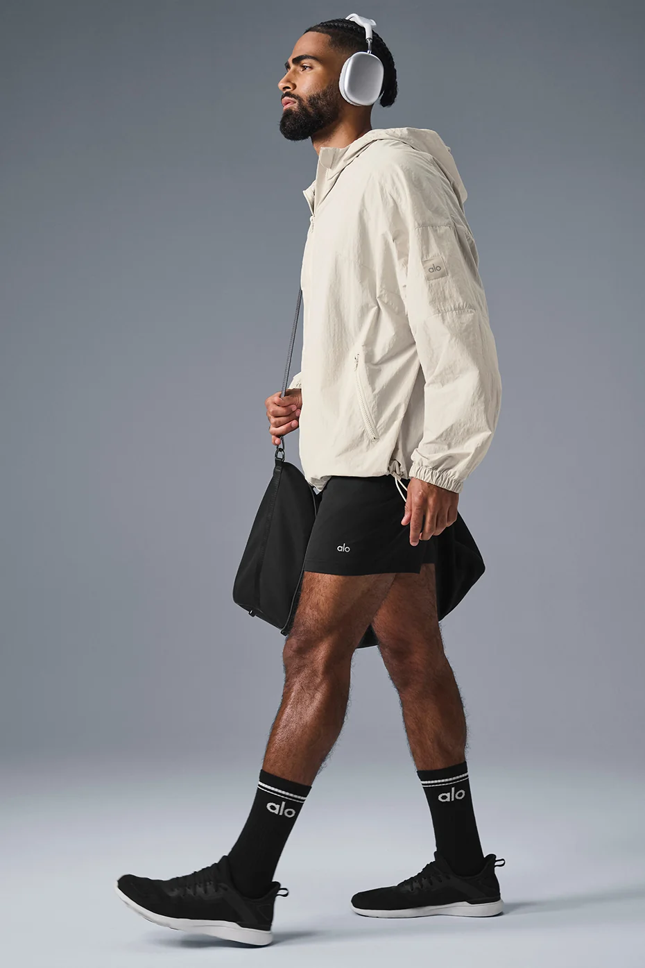 Vantage Nylon Ripstop Track Jacket - Bone - Image 4
