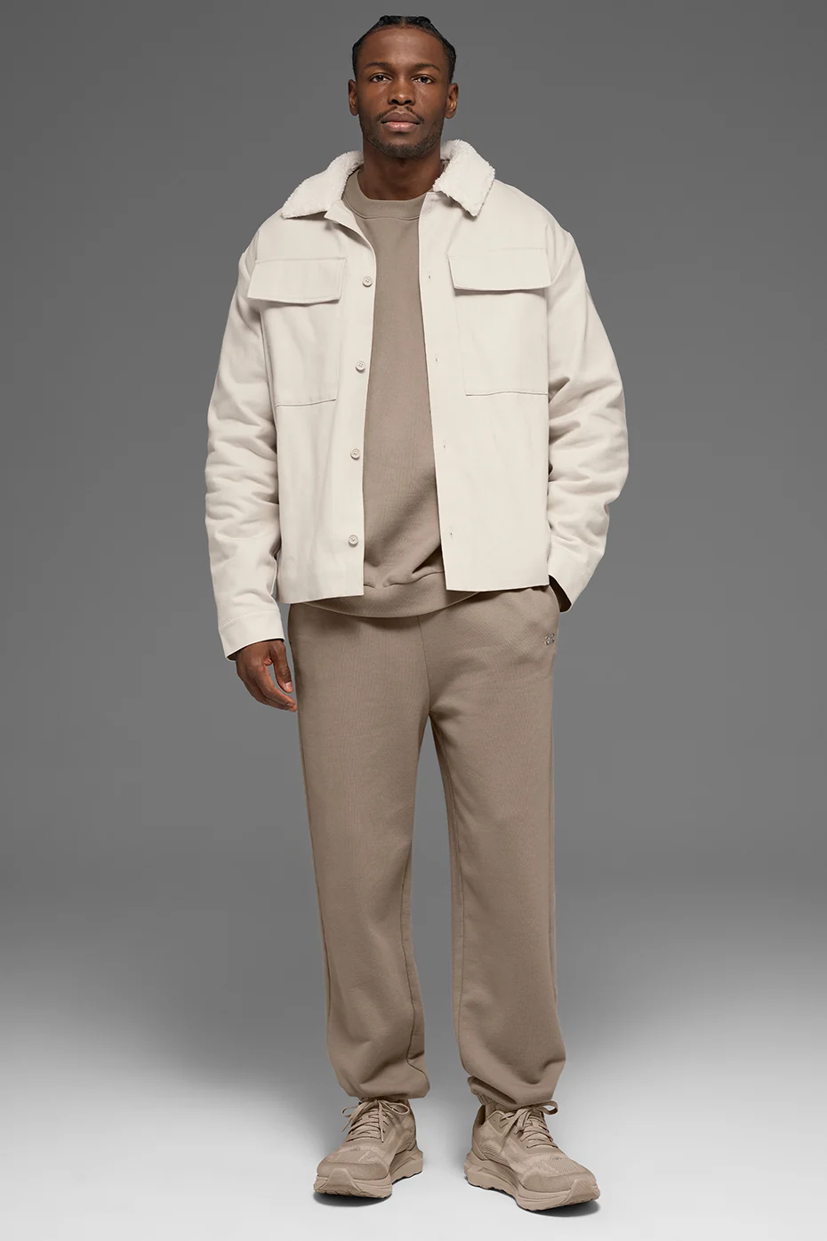 Canvas Utility Shacket - Bone - Image 4