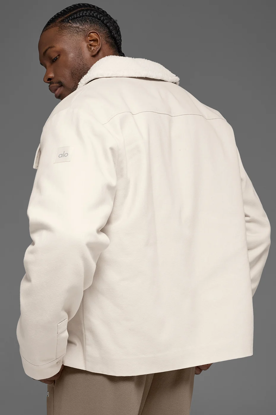 Canvas Utility Shacket - Bone - Image 2