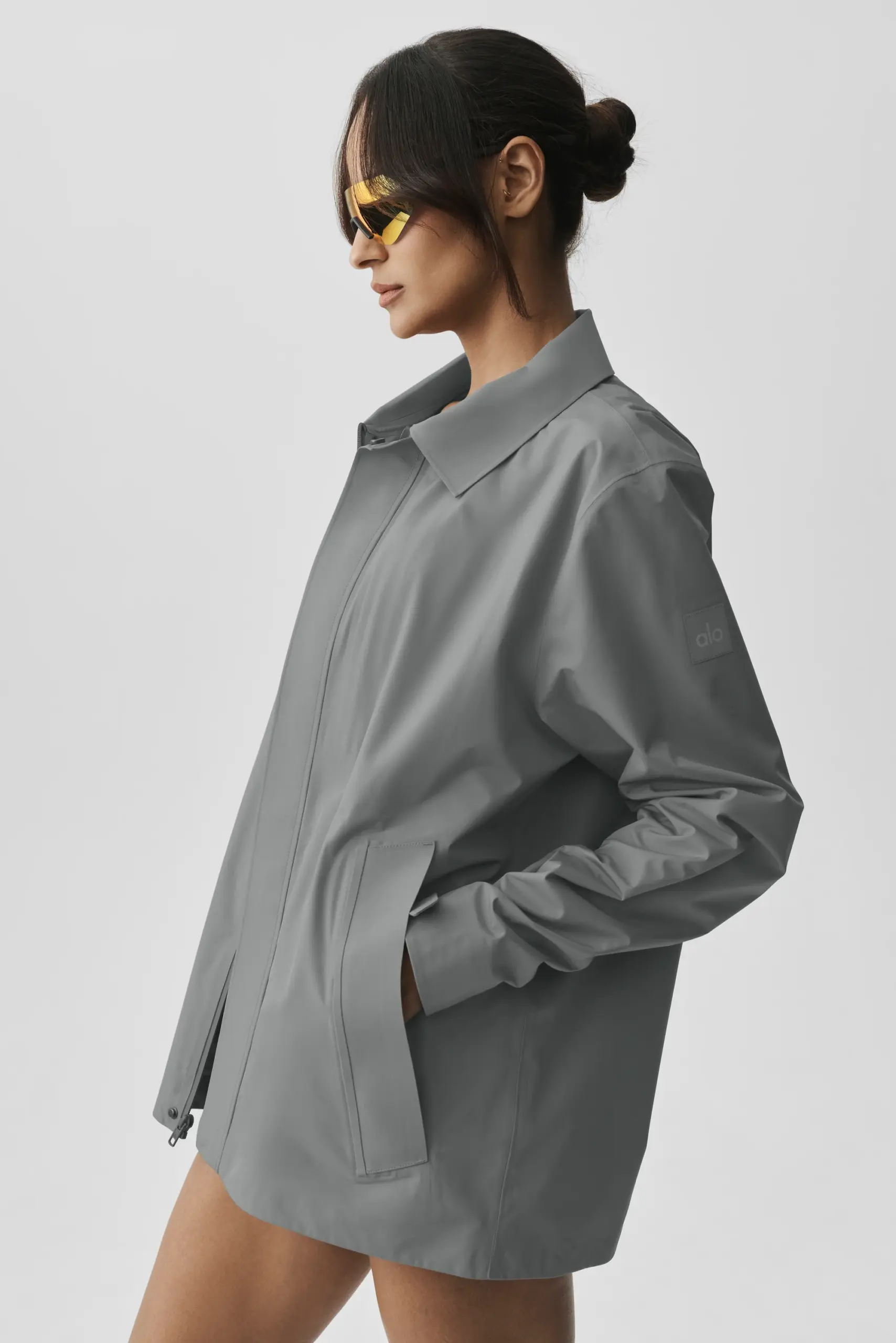 Alpha Shell Overshirt - Monument - Image 3