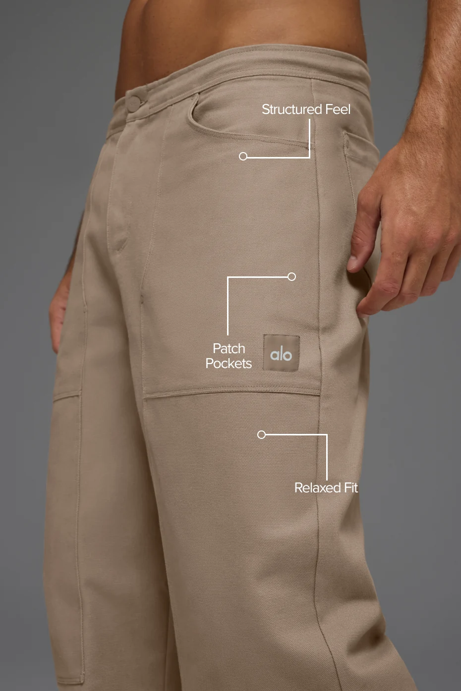 Cotton Canvas Carpenter Pant - Gravel - Image 2