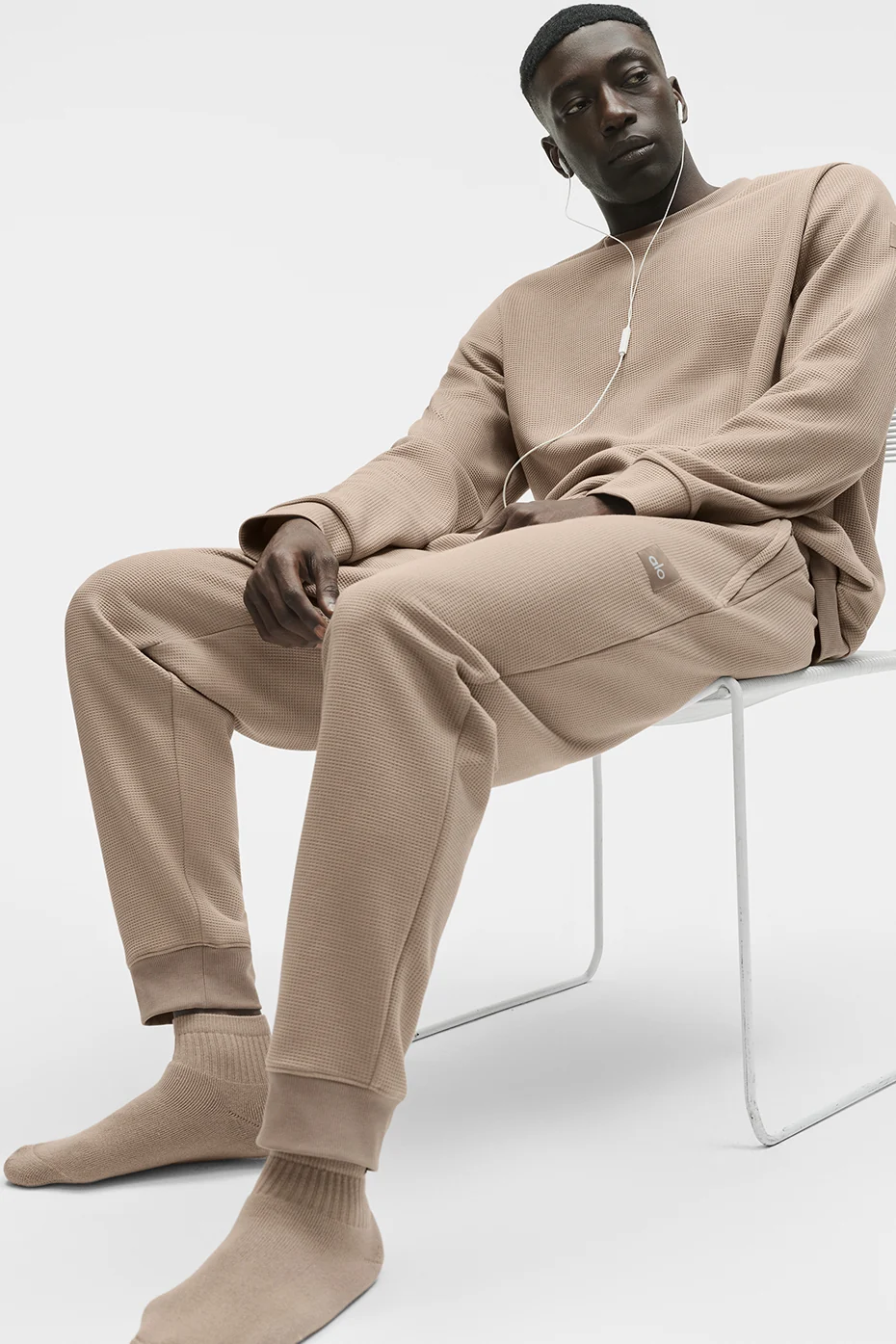 Waffle Lounge Jogger - Gravel - Image 4