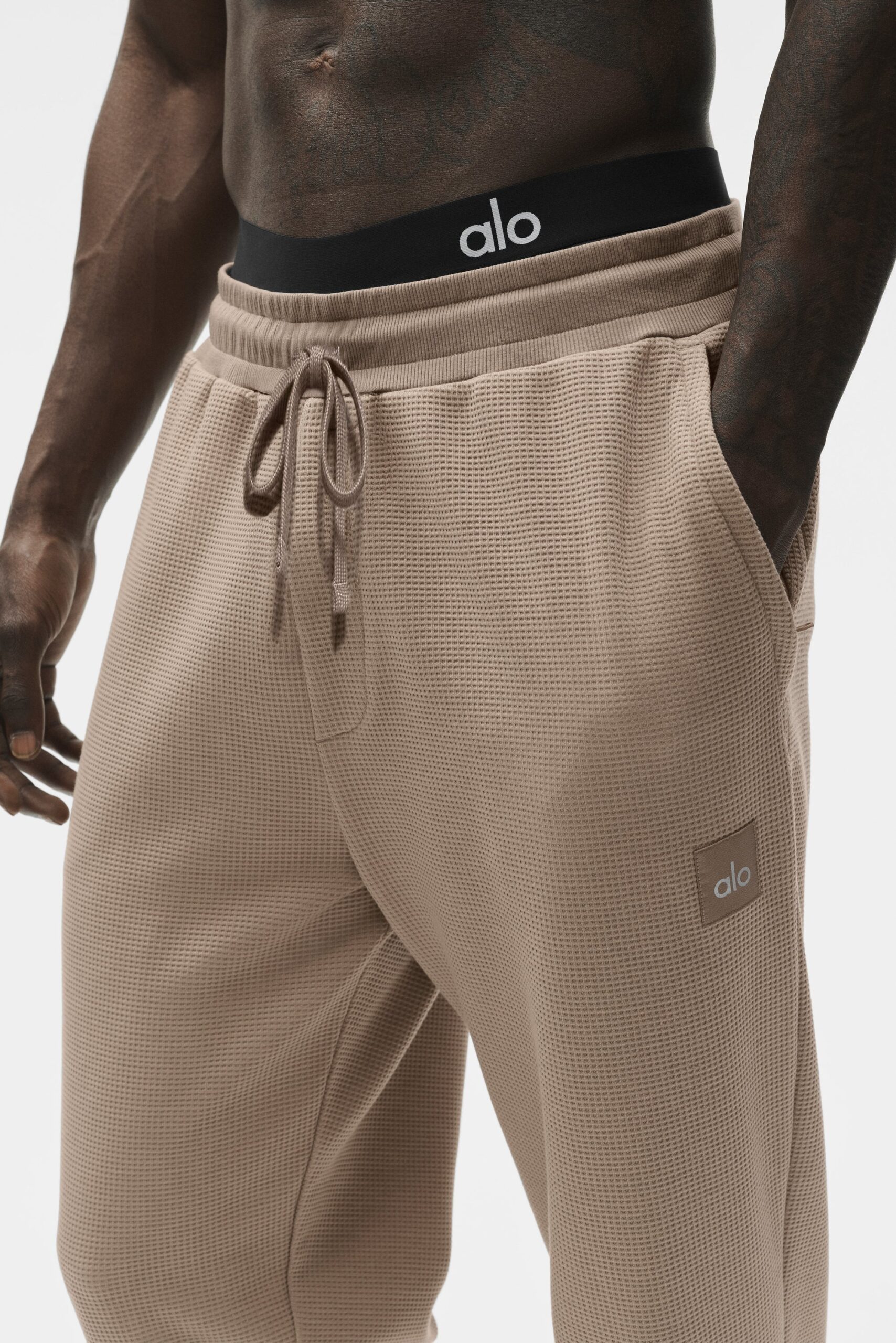 Waffle Lounge Jogger - Gravel - Image 3