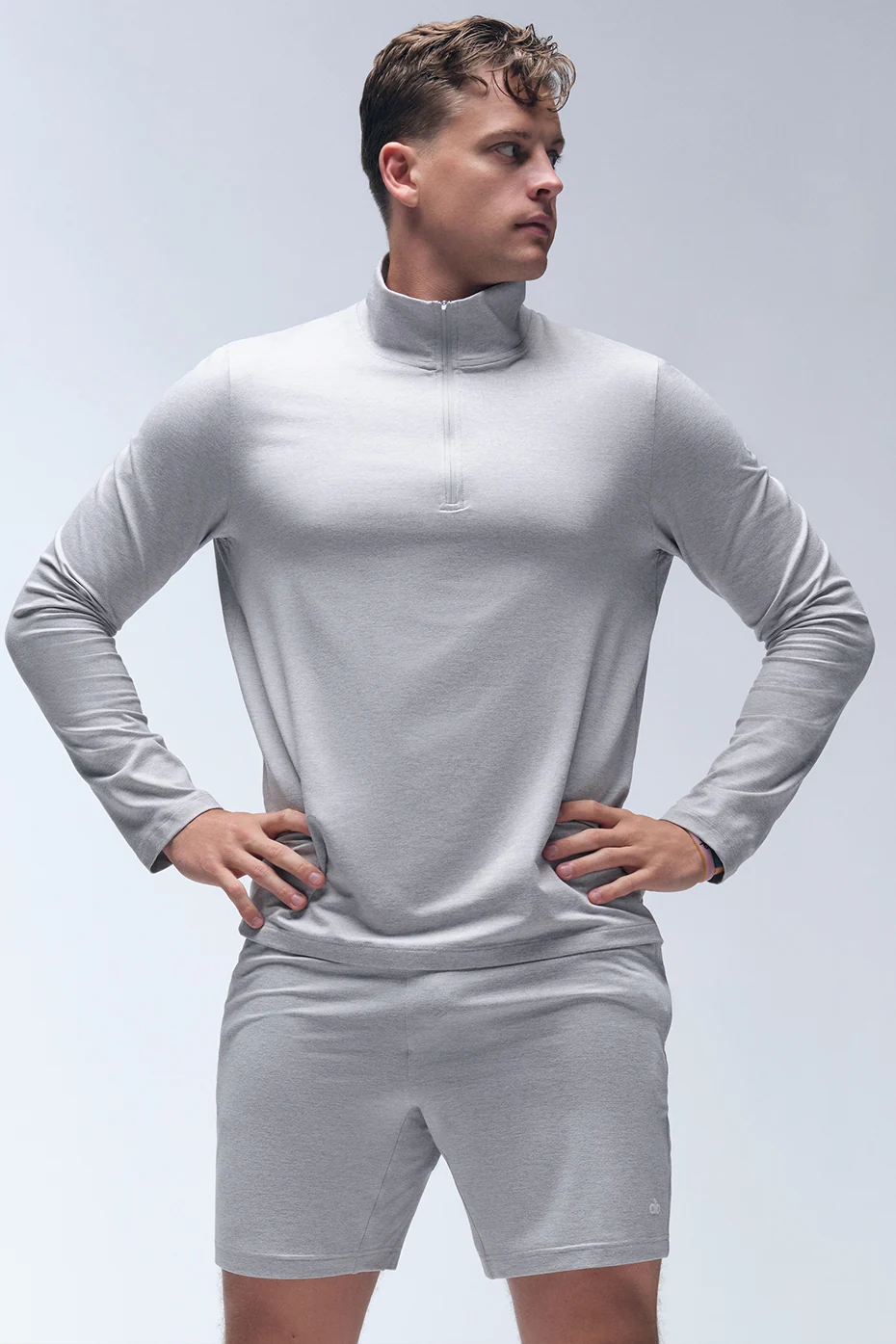 7 Conquer React Performance Short - Athletic Heather Grey