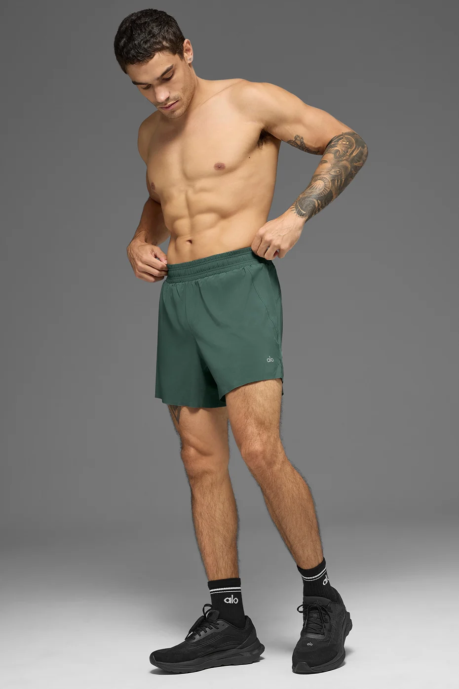 5 Adapt Running Short - Clover Green - Image 5