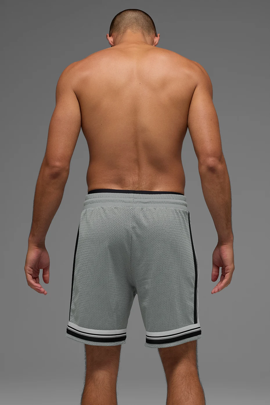 7 Key Mesh Basketball Short - Lunar Grey - Image 3