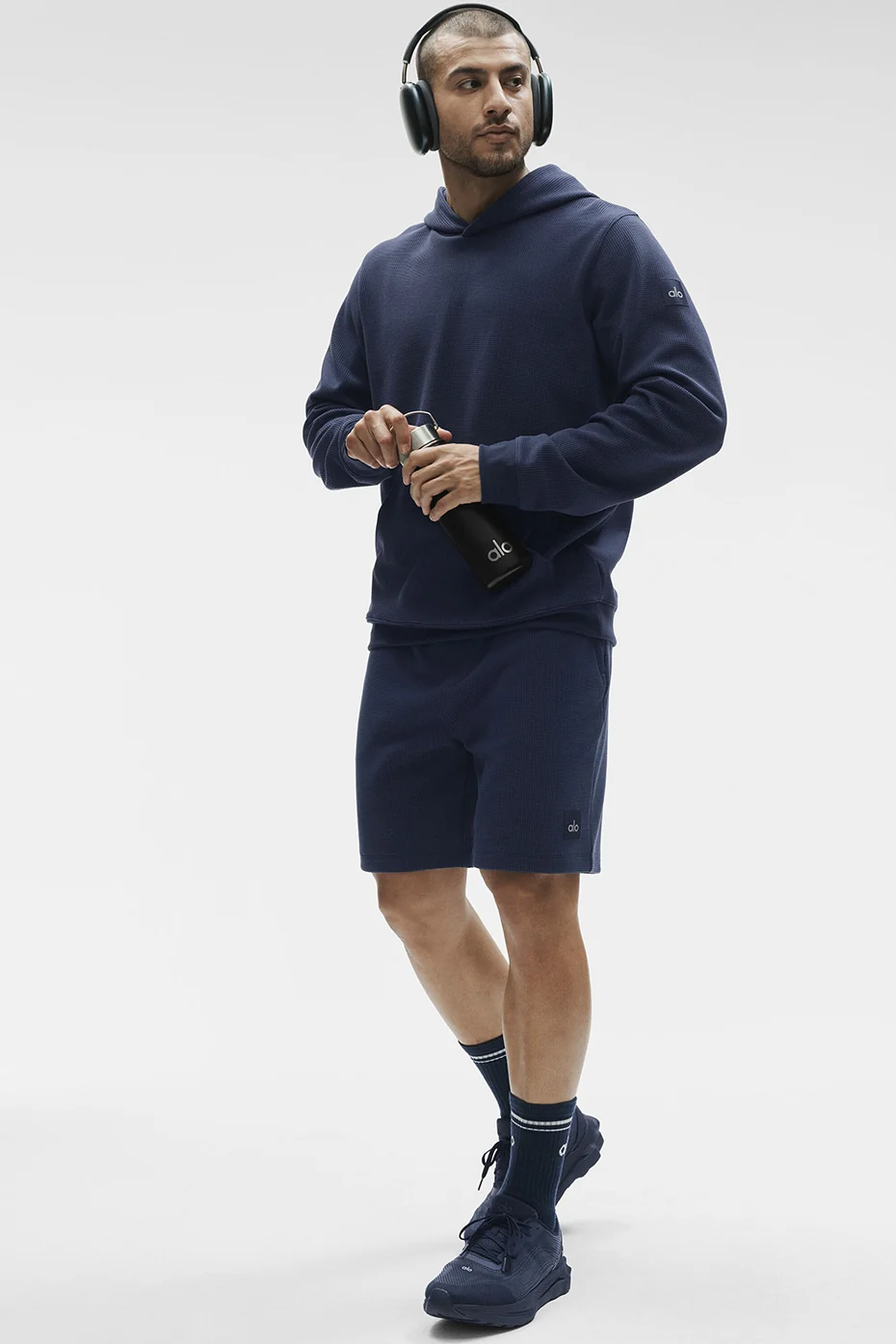 7 Waffle Lounge Short - Navy - Image 5