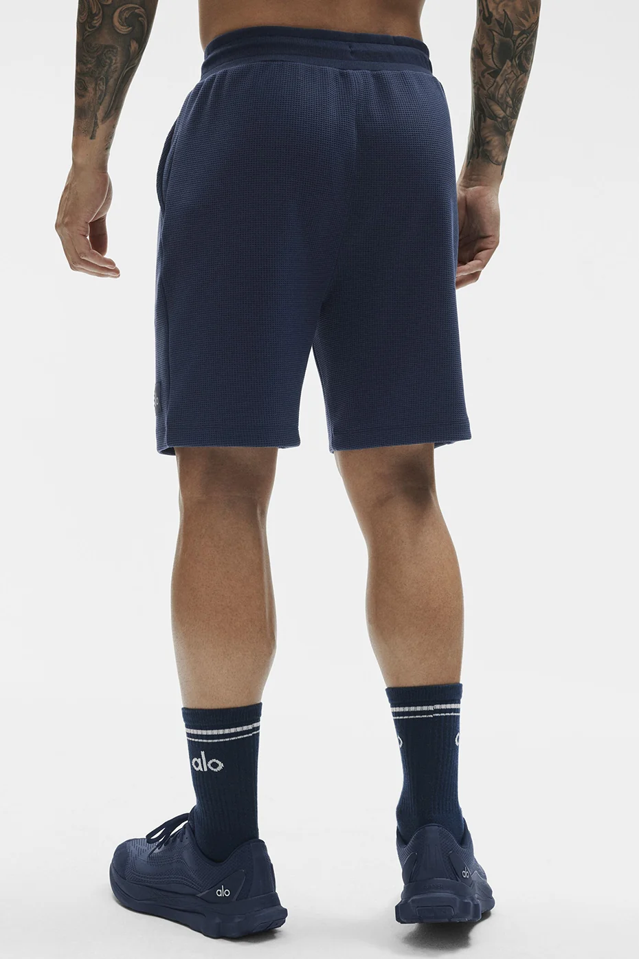 7 Waffle Lounge Short - Navy - Image 4