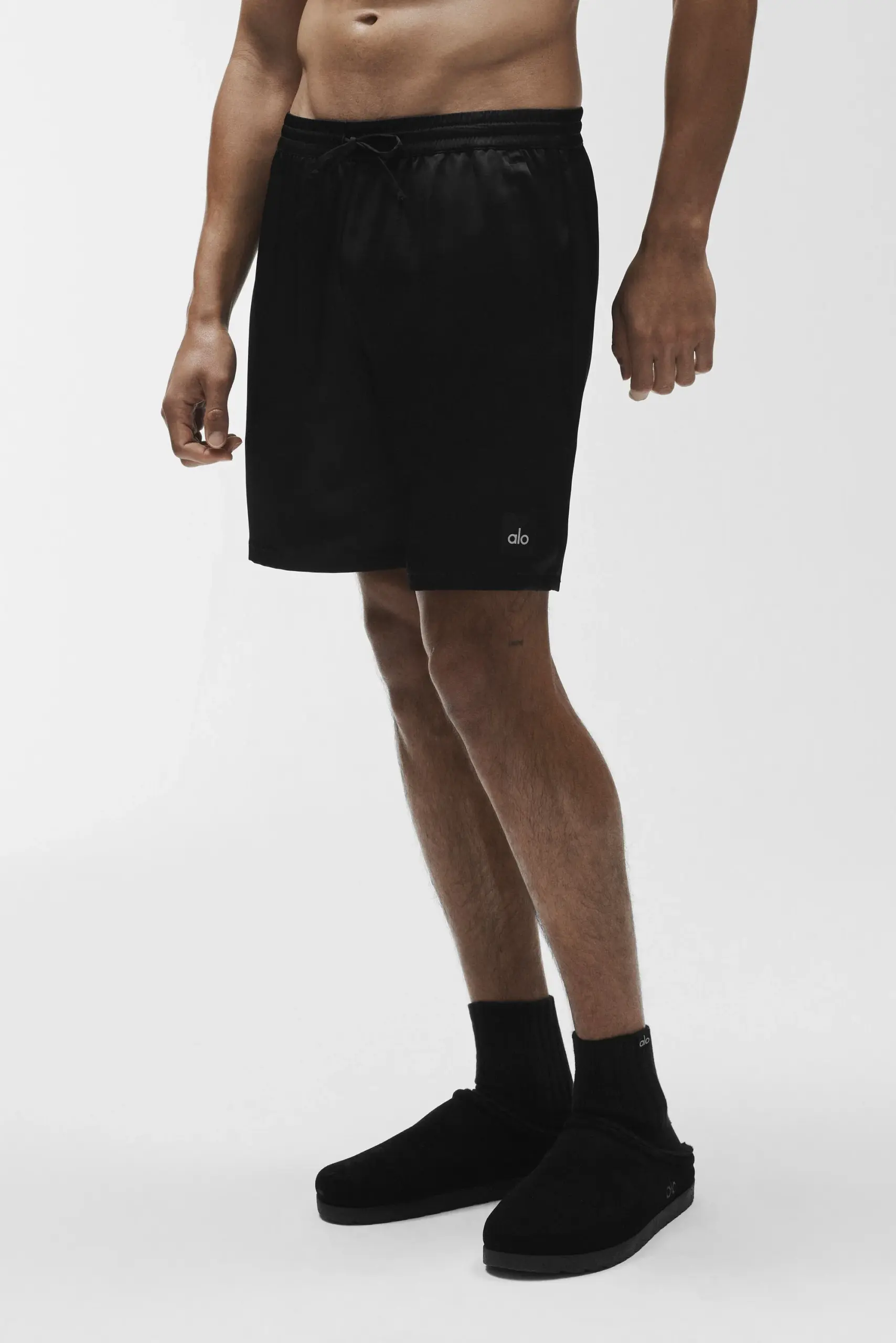7 Satin Horizon Short - Black - Image 3
