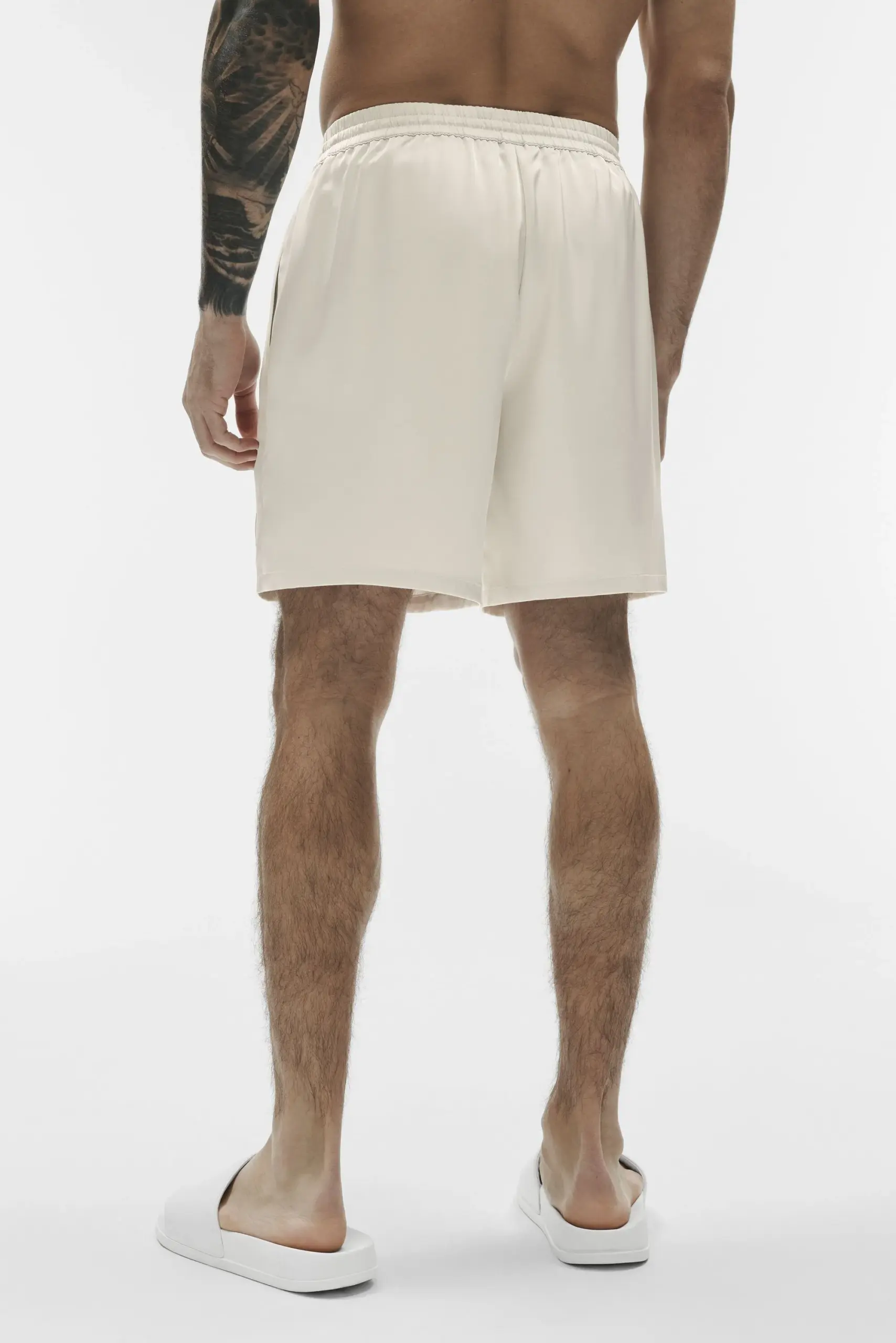 7 Satin Horizon Short - Bone - Image 4